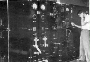 1957 Camberwell Exchange - me at main power board